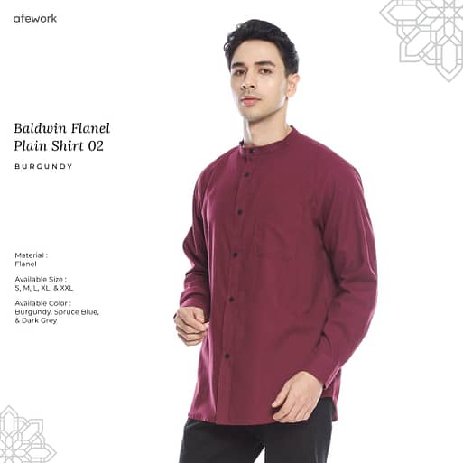 Baldwin Flanel Plain Shirt 02